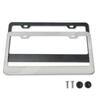 Stainless Steel Protecting License Plates Black/Silver License Plate Cover License Plate Holder