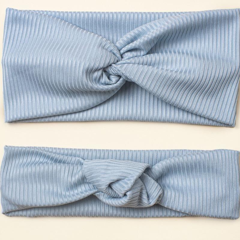 New baby threaded headband 2-piece set, cute headscarf set, knotted and crossed children's headband.
