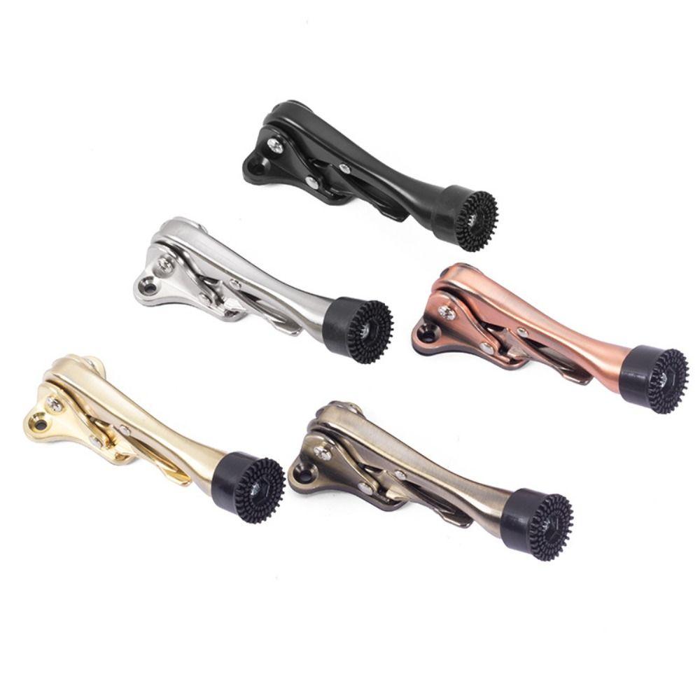 Heavy Duty Foot-Operated Door Stopper Adjustable Wall Mounted Door Holder  Home