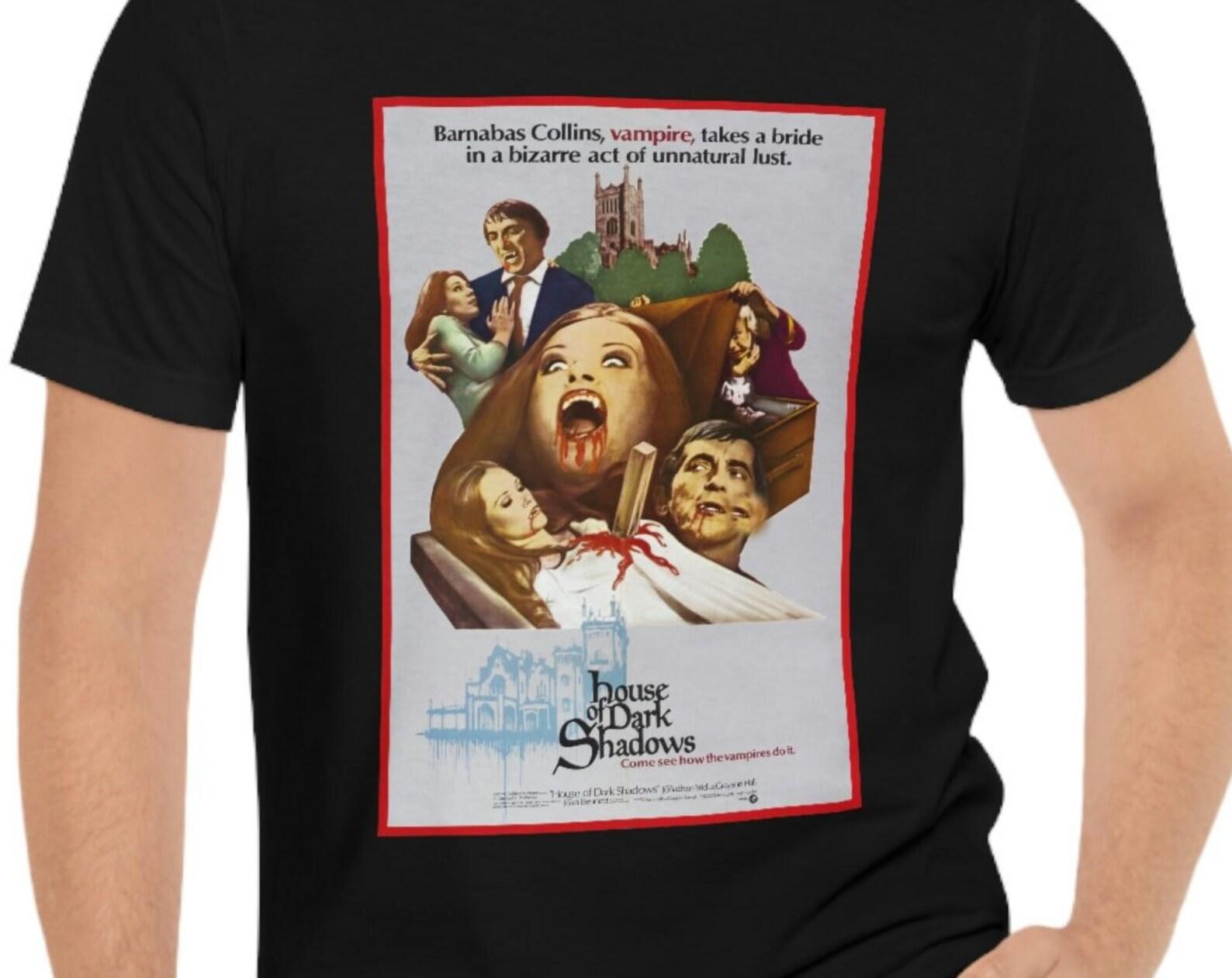 House Of Dark Shadows T-Shirt Vampire Movie Short Sleeve Tee 4XL