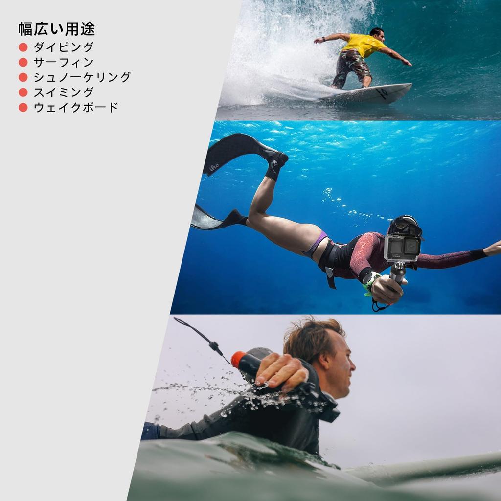 Schwimmender Handgriff für Schwimmhalterung für Osmo Action Wasserdichter Schwimmender Hand Wasserdichtes Selfie Unterwasser-Selfie Action-Kamera Zubehör für GoPro Hero