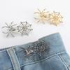 24TE Tighten Buckle Button Metal Waist Buckle Jeans Button for Tighten Waist Jeans