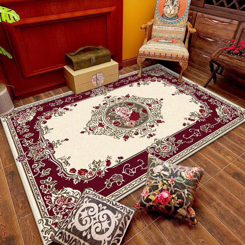 European Luxury Style Rugs Living Room Home Decoration Luxury Bedroom Carpet Washable Mat for Floor Lounge Rug Customizable