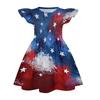 Girls' Summer Princess Dress - A-Line Casual Print Dress