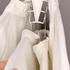 Angled Closet Accessory Rack, White Plastic Double Sided Hanger Holder for Scarves Belts and Closet Storage Use