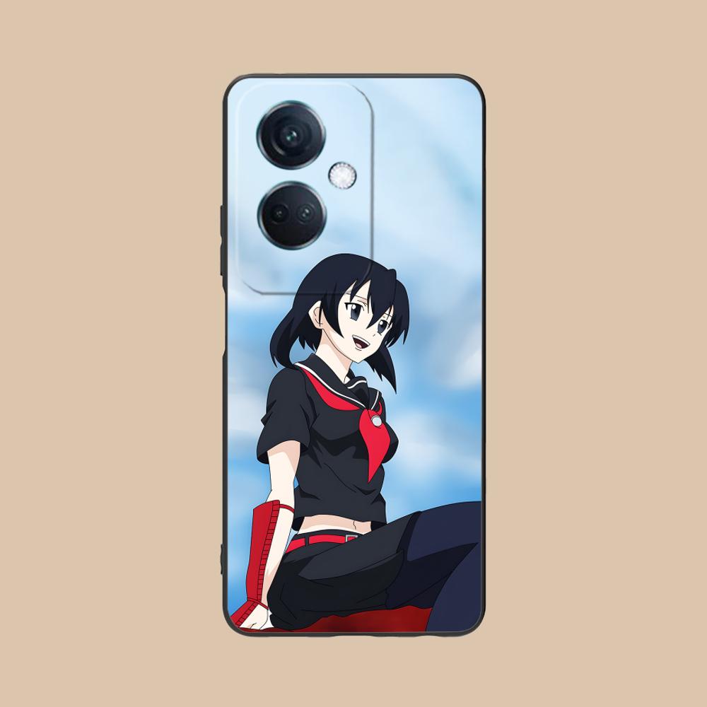 Akame Kurome Matte TPU Mobile Phone Case for OPPO Reno 14 13 12 11 10 9 8 7 6 5 F T Pro 5G Colorful Printing Cover
