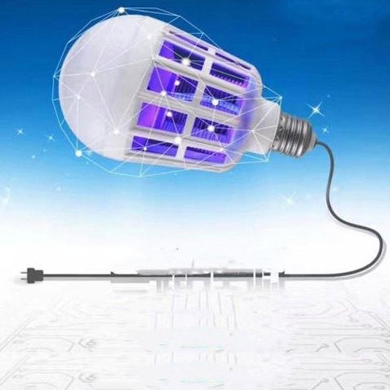 Neue LED-Insekten-Zapper-Glühbirne, Anti-Mücken-Fluginsekten-Motten-Killerlampe, 15 W