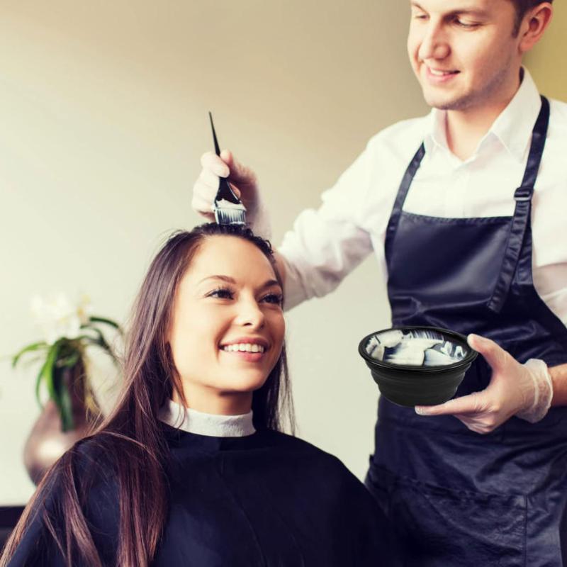 Zestaw Pędzli i Misek do Farbowania Włosów Nakładki na Uszy Mieszadło do Farby Aplikator do Koloryzacji Włosów Narzędzie do Farbowania Akcesorium do Stylizacji Fryzur