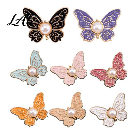 Butterfly Shape Button Pin Waist Tightener Pins No-Sew Pants Tighteners Removable Jeans Reducer Pins for Loose Skirts Dresses Stylish