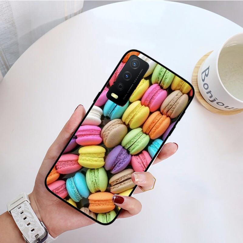 Macaron Handyhülle für VIVO Y31 Y21S Y21 Y15S Y53S Y11S Y12 V21 V21E Y20 Y70 1907 V17Neo Y21S Y33S Y72
