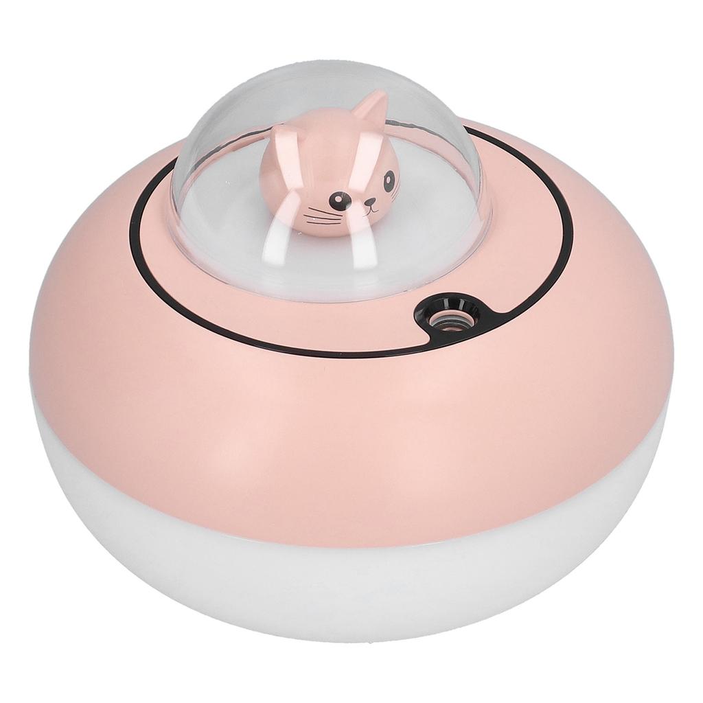 300ml LED Desk Humidifier White Pink USB Powered Mute Colorful Large Capacity Air Humidifier for Home Office