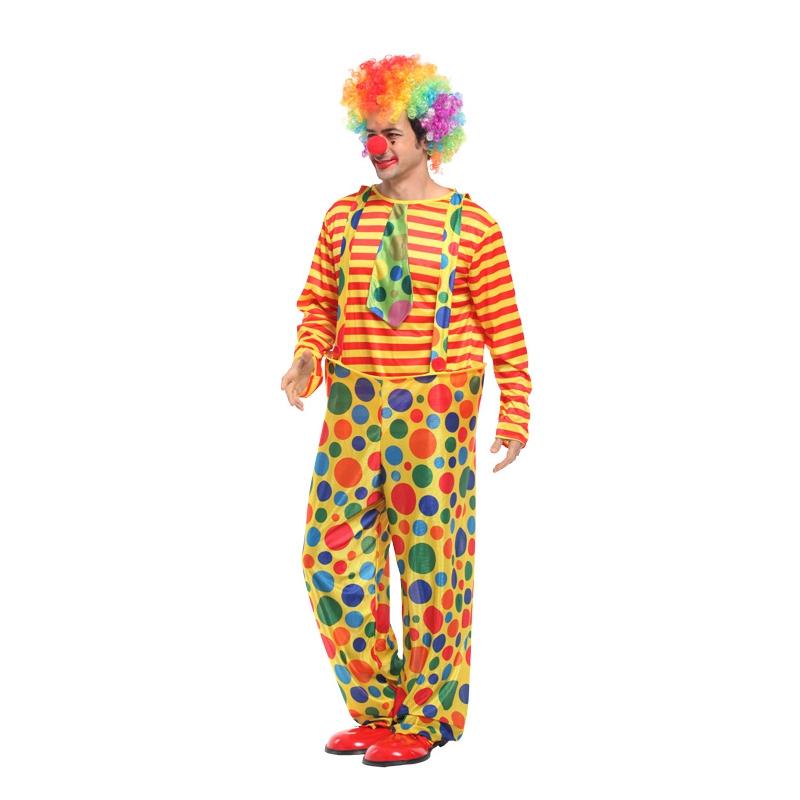 RTS 2026 Adult Echo Unisex Costume Set Polyester Spandex Funny Circus Jumpsuit Wig Hat Halloween Stage Carnival