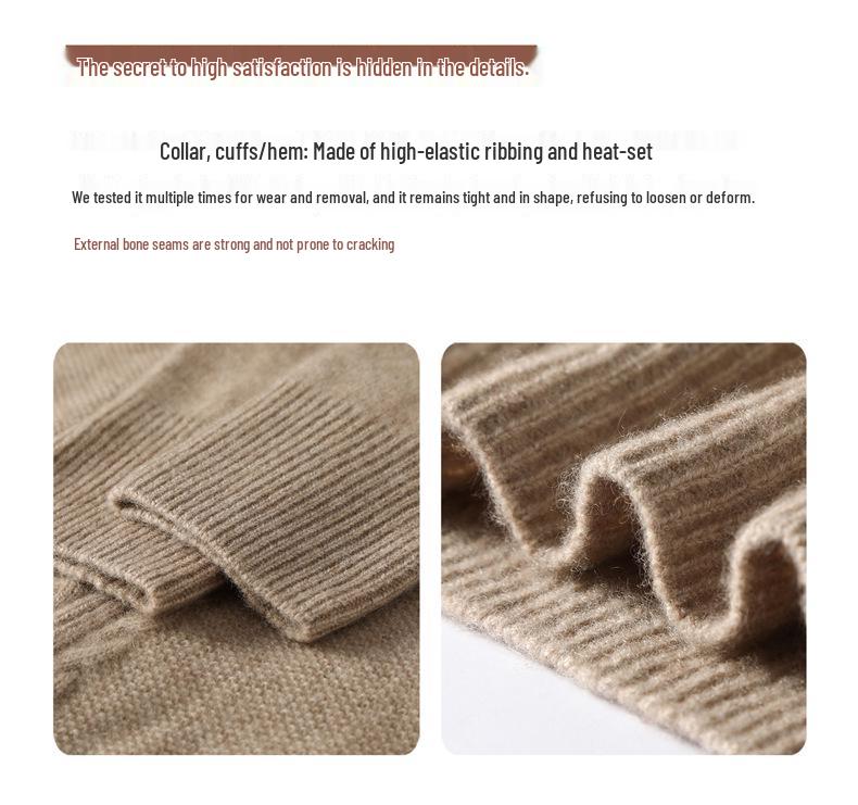 Elegant Hooded Cashmere Knit Cardigan for Women - Cozy, Loose Fit, Thick Zipper Sweater Coat