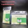 Waterproof Transparent PVC ID Card Holder with Lanyard for Students