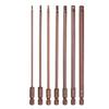 Uxcell Hex Bit S2 Precision Screwdriver Magnetic Hex Bit for Electric 150mm Long 7-Piece Set, H1.5/2/2.5/3/4/5/6, Screwdrivers,