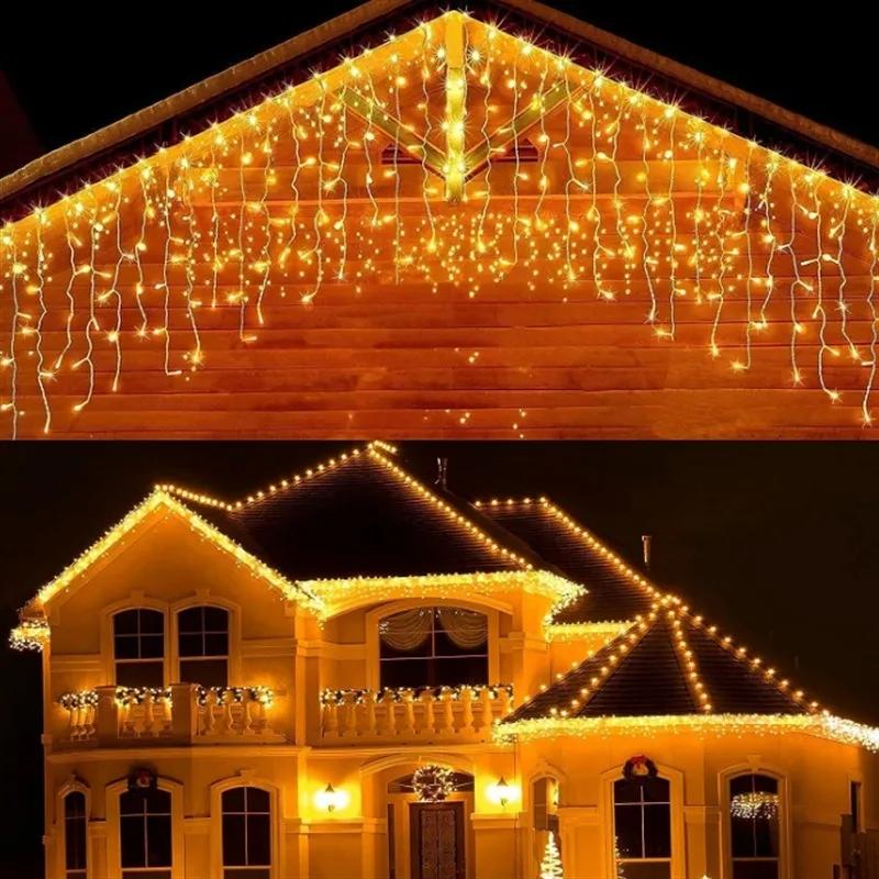 7M Christmas Decoration Solar Led Colorful Lights String Waterproof Outdoor Garden Yard Holiday Decoration Christmas Party Decor