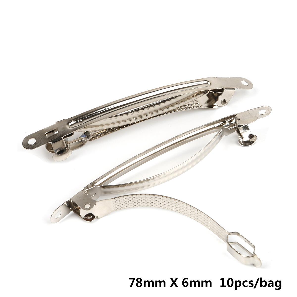 

Утюг разных размеров, расческа для волос, заколки для волос, заколки для волос, DIY ювелирные изделия, украшения для волос, аксессуары, основа 78x6mm 10pcs серебряный