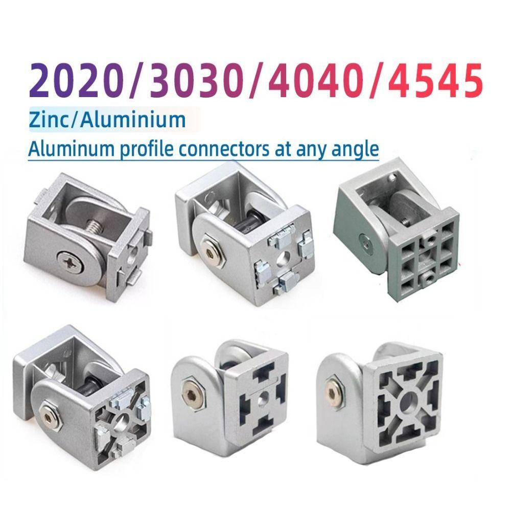 Sliding Base Hinge Connector Zinc Alloy Flexible Joint Connector  Industrial Aluminum Profile