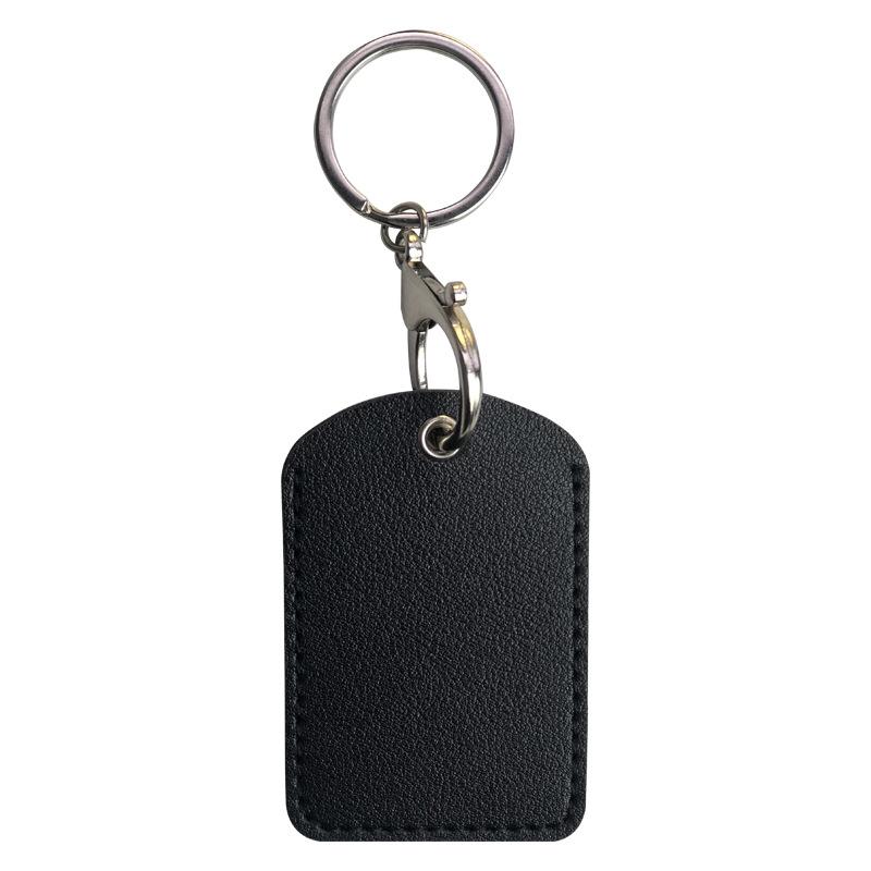 Customized leather water drop small card cover, keychain protective cover, elevator card cover ins community access card cover, customized oem.