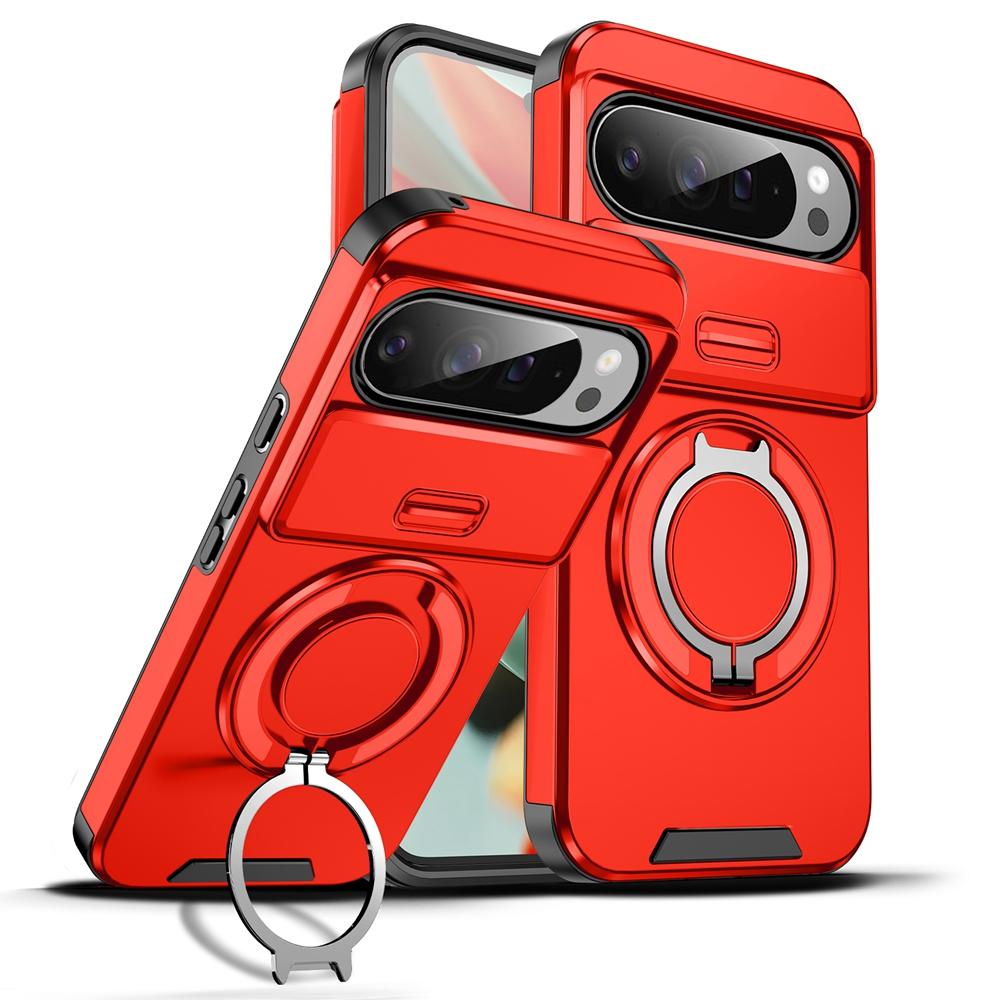 Wstrząsoodporne Etui Pancerne z Pierścieniem Magnetycznym na Telefon Dla Google Pixel 10 Pro XL Pixel10 5G Magsafe Bezprzewodowe Ładowanie