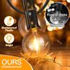 Outdoor String Lights LED Hanging Globe Patio Light with G40 Shatterproof Bulbs Waterproof for Indoor Camping Backyard Porch