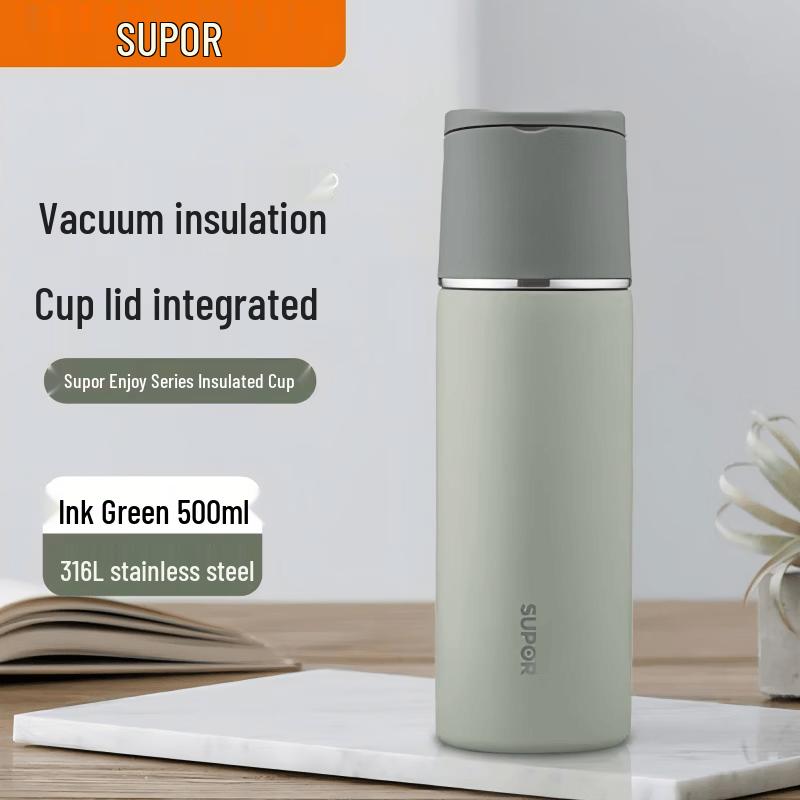 Supor 500ml Portable Stainless Steel Thermal Mug