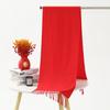 Chinese Red Scarf for Women Winter Warm Imitation Cashmere Scarf Versatile Ladies Shawl Big Red Scarf