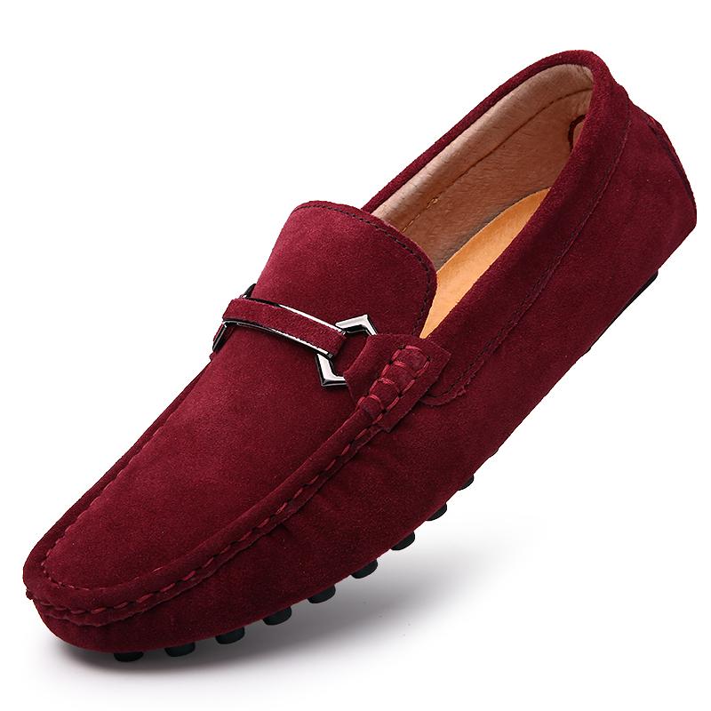 Fashion Leather Men Fashion Business Shoes New Men Loafers Lightweight Mens Slip on Shoes 2024 Handmade All-match for Men Driving Shoes