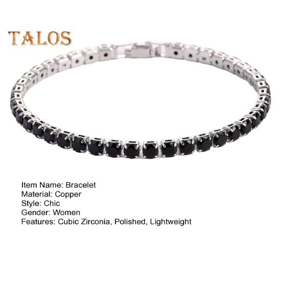 Brățară Femei Hip Hop Zirconiu Cubic Cupru Lustruit Stil Simplu Brățară de Mână Banchet Nuntă Petrecere Bijuterii