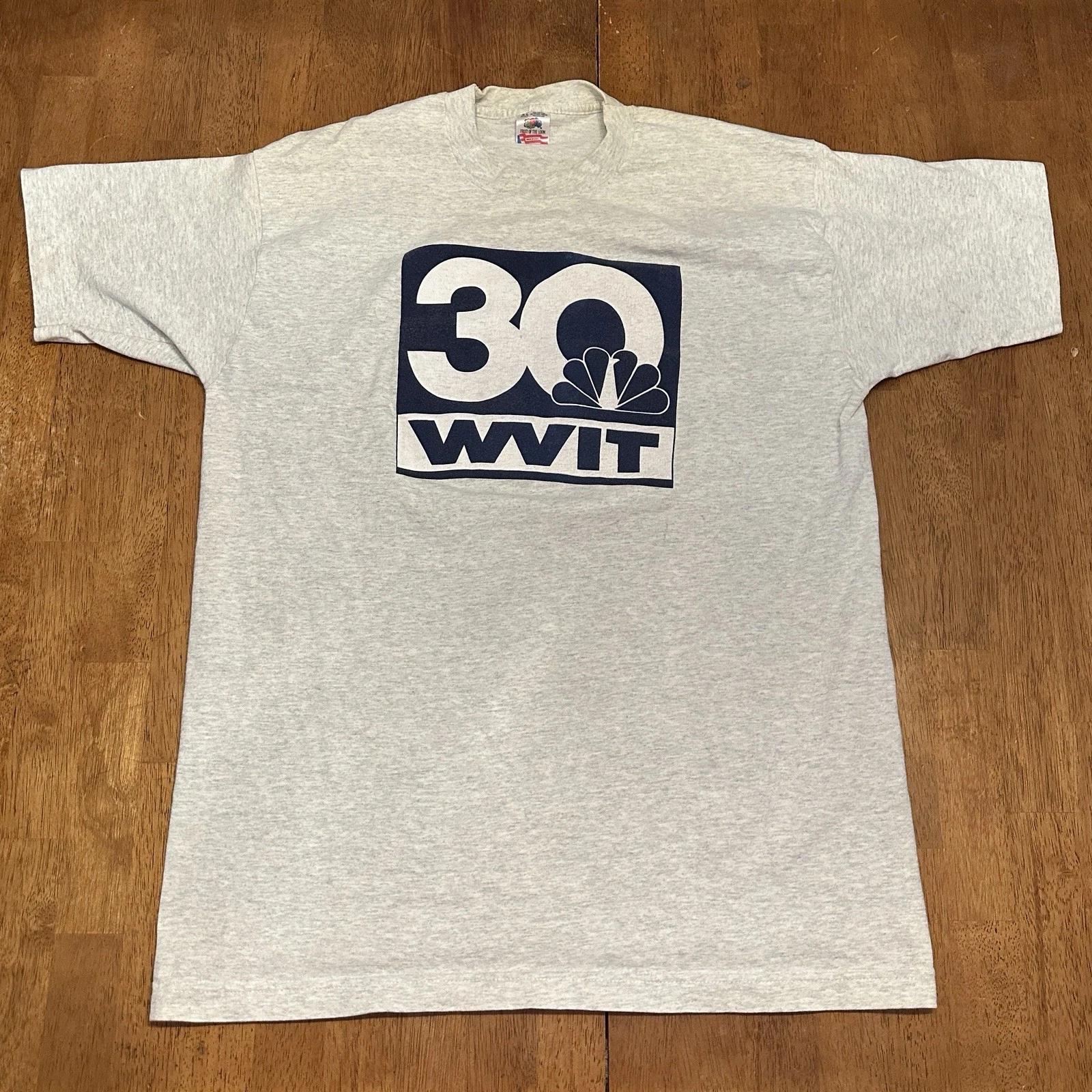Vintage 90s NBC Peacock WVIT T Shirt XL Single Stitch Television Station XL