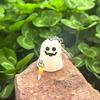 Halloween Luminous Ghost Keychain Halloween Decoration Party Accessories Mini Resin Ghost Pumpkin Keyring Backpack Pendant Gift