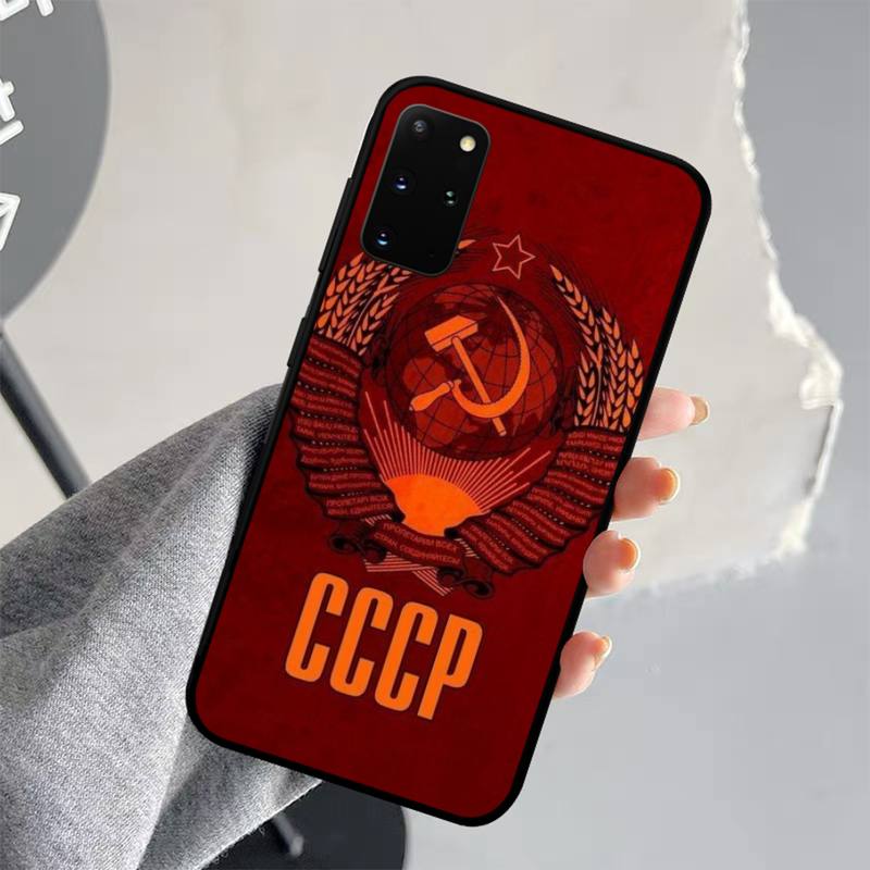Vintage USSR CCCP Phone Case for Samsung S21 S10 Lite S20 Ultra S9 S8 Plus S7 S6 edge S5 cover