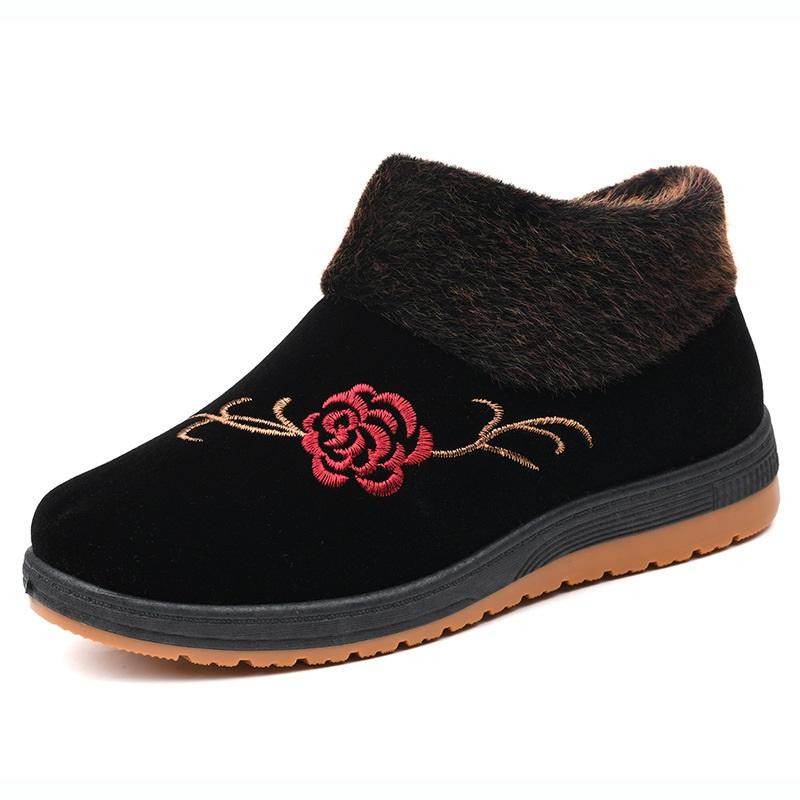 Women's Shoes With Winter Velvet Insulation Cotton Shoes And Cloth Shoes