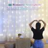 10 X 10FT 300LEDs Curtain String Lights Curtain Fairy Lights Christmas Decorative Hanging Lights Copper Wire Waterfall