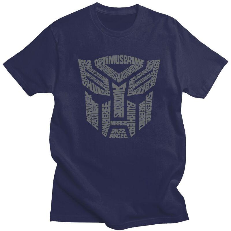 Personalizowane koszulki z kreskówkowymi Autobotami Transformers z krótkim rękawem, bawełniane koszulki, koszulki streetwear, koszulki na co dzień, luźne ubrania