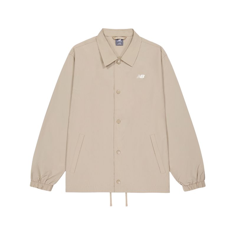 New Balance Jackets Men s Beige Lapel Moderate Other AMJ53317-SOT L