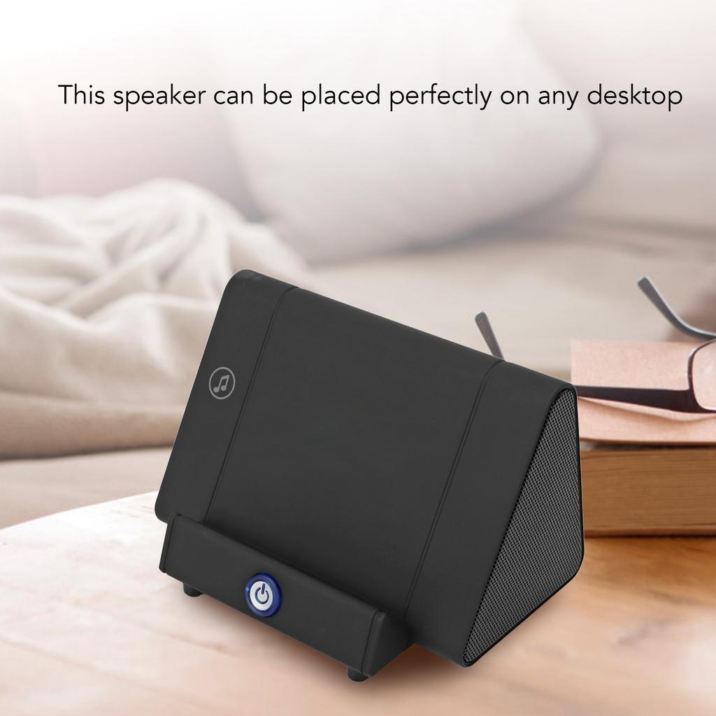 Cell Phone Stand Speaker Induction Clear Sound Rechargeable Portable Holder Speaker