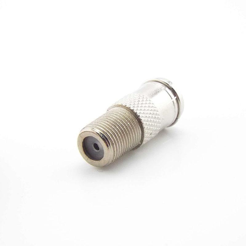 F Type Coax Coaxial Cable Adapter Quick Plug RF F Female Head SocketConnector Male To Female M/F Plug