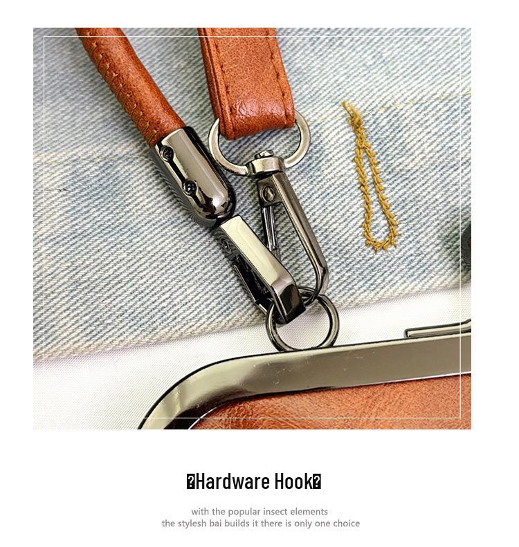 2025 Retro Umhänge-Clip-Tasche: Vielseitige Damenhandtasche & Handyhalter für stilvolles Pendeln