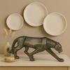 Beautiful Leopard Statue, For Home Décor, Dark Brown Color - Pack Of 1