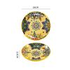 16cm Ceramic Plate Household Small Plate Fruit Plate Dessert Plate Flat Plate Bone Spit Plate