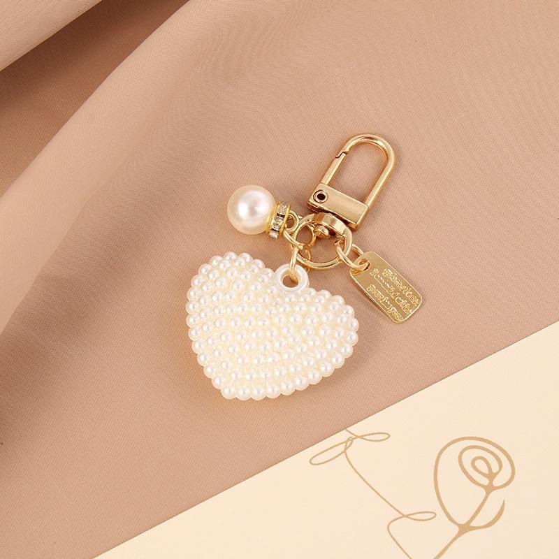 

Elegant Pearl Keychain,Pearl,Keychain,Pendant,DIY,Car Keys,Accessories for Women, Stylish gift рожевий колір золота