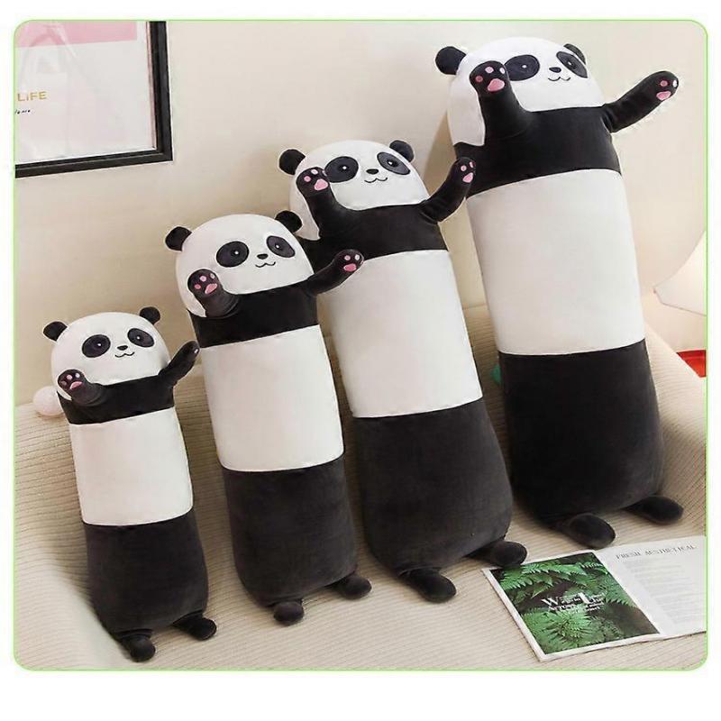 Panda Soft Pillow Plush Long Throw Sleeping Pillow Cotton Panda Pillow Cuddly Stuffed Cute Plush Doll Toy Gift