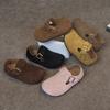 Children Flat Shoes Suede for Spring Kids  Non-slip Soft Sole  Brand New Boys Girls Leather Shoes  Retro Trendy