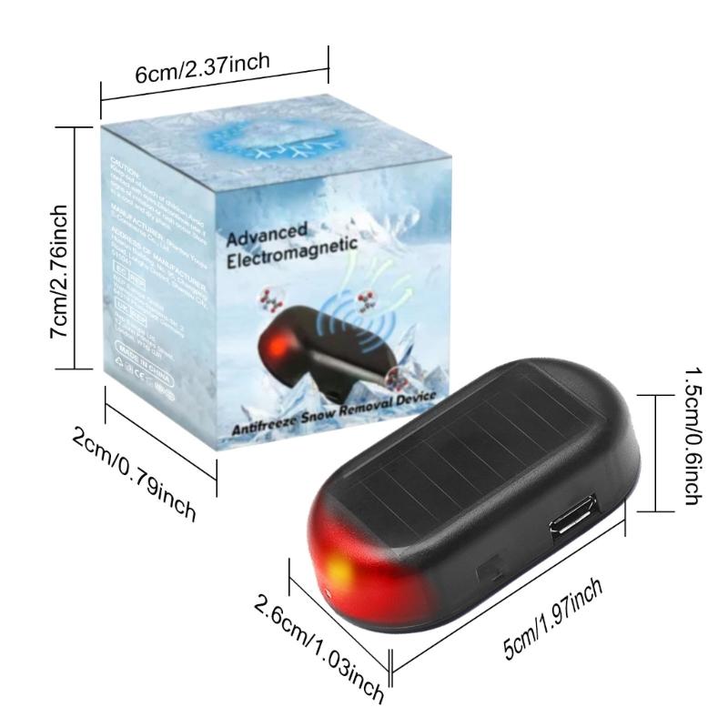 2PCS Auto Interferences Antifrost Device Electromagnetic Defroster Suitable for Quick Window Deicing & Clear Visibility