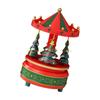 KX4B Rotating Holiday Music Box Christmas Tree Ornament Holiday Homes Decoration Gift