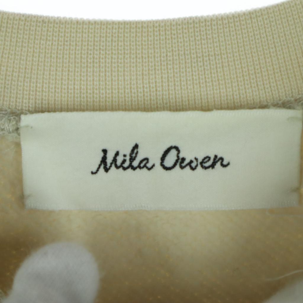 Mila Owen Long Sleeve Trainer F Ivory Sweatshirt 09WCT211521 Women Used