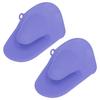2pcs Oven Mitts Mini Silicone Thickened Anti Scalding Cooking Pinch Mitts for Kitchen