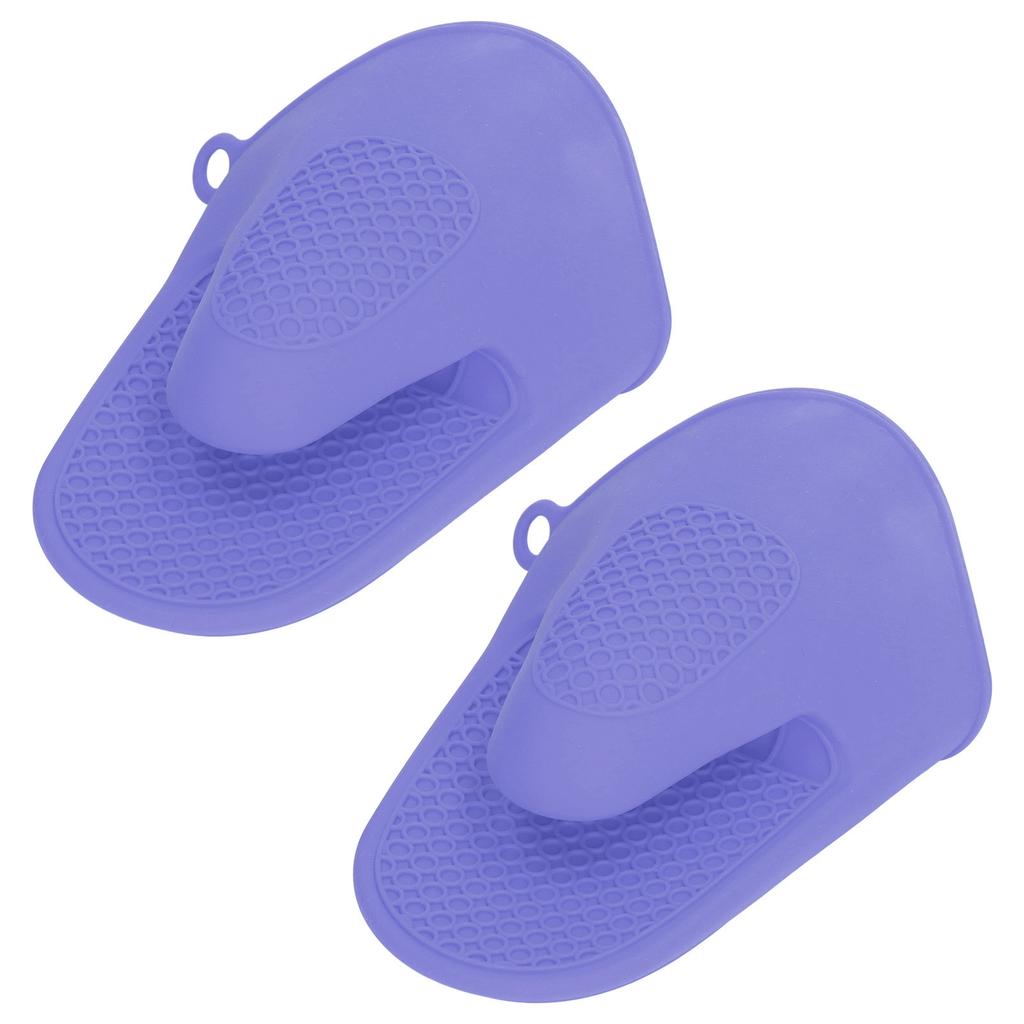 2pcs Oven Mitts Mini Silicone Thickened Anti Scalding Cooking Pinch Mitts for Kitchen