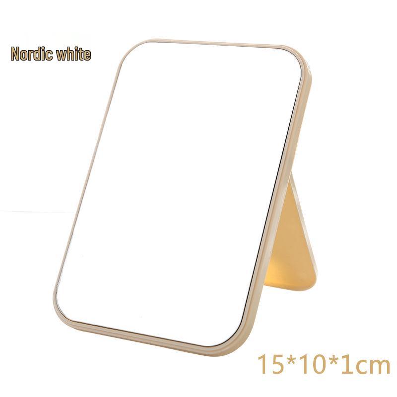 HD Single-Sided Folding Makeup Mirror - Portable Square Vanity Mirror